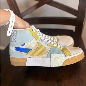 Nike Multicolor Patchwork High-Top Sneakers